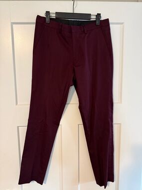 Express Men's Burgundy Slim Chinos